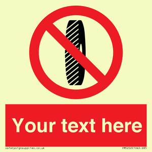 Custom Do Not Change Grinding Wheel Sign